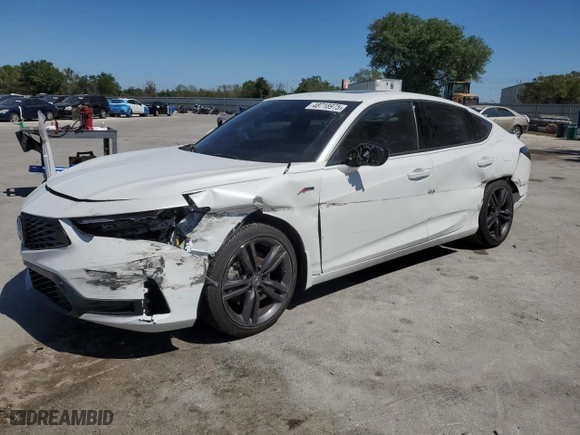 2024 Acura Integra w/A-Spec Package with VIN 19UDE4H32RA024348, listed as a Copart auction lot 48718975 with 14,449 mi miles and Salvage Title. Bid and sale history available at carsss.com. Image 1.