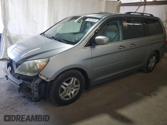 2006 Honda Odyssey EX-L with VIN 5FNRL38636B022576, listed as a Copart auction lot 53823335 with 140,516 mi miles and Salvage Title. Bid and sale history available at carsss.com. Image 1.