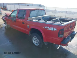 2002 Dodge Dakota Sport with VIN 1B7HG38N42S715838, listed as a IAAI auction lot 41229054 with 1 mi miles. Bid and sale history available at carsss.com. Image 3.