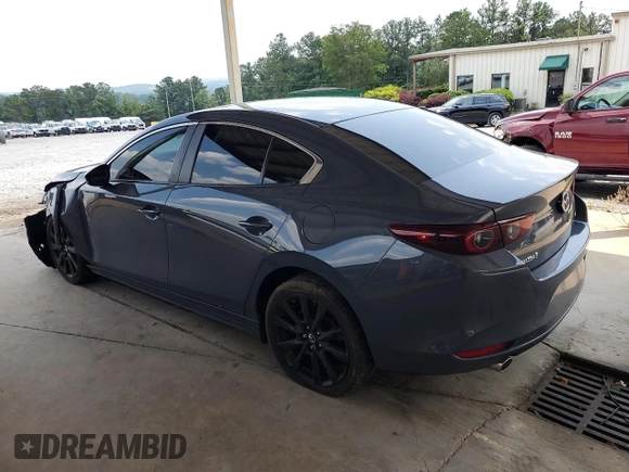 2022 Mazda 3 Carbon Edition with VIN 3MZBPACL0NM318475, listed as a Copart auction lot 59286455 with 27,327 mi miles and Salvage title. Bid and sale history available at DreamBid. Image 2.