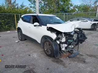 2022 Kia Seltos S with VIN KNDEU2AA9N7262868, listed as a IAAI auction lot 41276335 with 56,306 mi miles and . Bid and sale history available at DreamBid. Image 1.