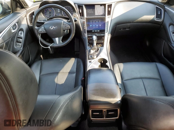 2015 Infiniti Q50 Sport with VIN JN1BV7AR7FM414915, listed as a Copart auction lot 59598875 with 168,160 mi miles and Salvage title. Bid and sale history available at DreamBid. Image 8.