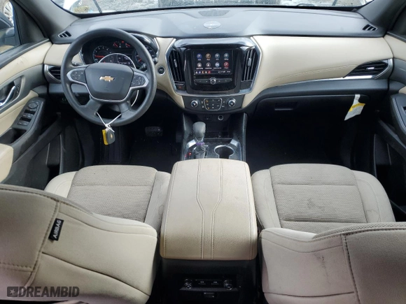 2022 Chevrolet Traverse LS with VIN 1GNERFKW3NJ138804, listed as a Copart auction lot 42082125 with 90,469 mi miles and Salvage Title. Bid and sale history available at carsss.com. Image 8.