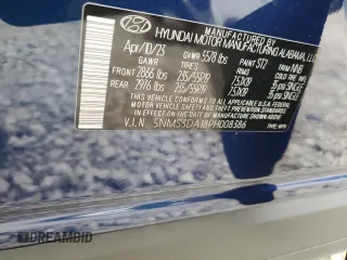 2023 Hyundai Santa Fe Hybrid SEL Premium with VIN 5NMS3DA18PH008386, listed as a Copart auction lot 71386854 with 890 mi miles and Salvage Title. Bid and sale history available at carsss.com. Image 14.