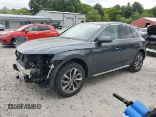 2021 Audi Q5 Premium Plus z VIN WA1BAAFY5M2067030, wystawiony jako Copart lot #57124845 z przebiegiem 43 567 mil mil oraz Szkoda całkowita • Salvage title. Historia ofert i sprzedaży dostępna na DreamBid. Obrazek 1.