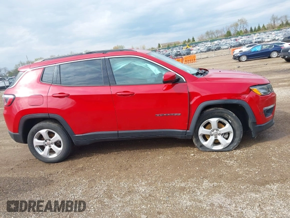 2019 Jeep Compass Latitude z VIN 3C4NJDBB6KT849953, wystawiony jako IAAI lot #42127184 z przebiegiem 47 361 mil mil oraz . Historia ofert i sprzedaży dostępna na DreamBid. Obrazek 13.