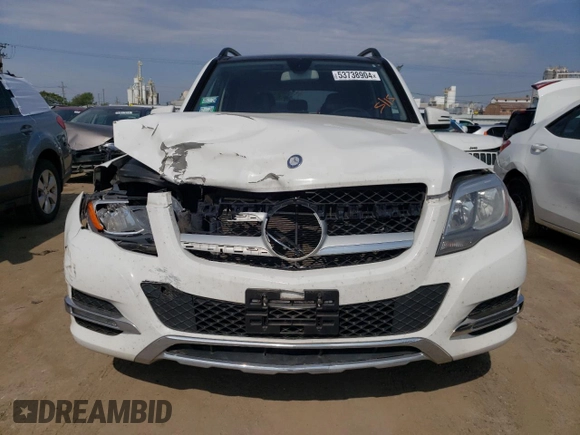2015 Mercedes-Benz GLK 350 with VIN WDCGG8JB9FG395167, listed as a Copart auction lot 53738904 with 102,778 mi miles and Salvage Title. Bid and sale history available at DreamBid. Image 5.