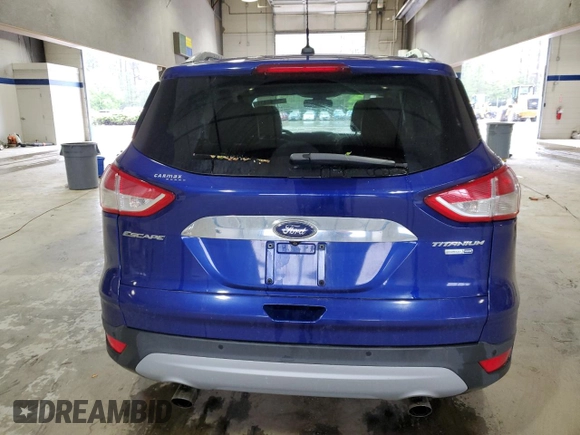 2014 Ford Escape Titanium with VIN 1FMCU9JX8EUC41088, listed as a Copart auction lot 52568435 with 114,907 mi miles and Salvage Title. Bid and sale history available at DreamBid. Image 6.