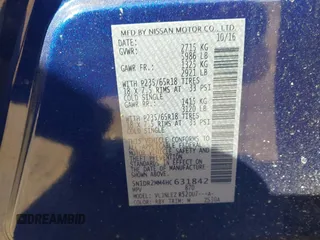 2017 Nissan Pathfinder SV with VIN 5N1DR2MM4HC631842, listed as a IAAI auction lot 41650606 with 148,956 mi miles. Bid and sale history available at carsss.com. Image 9.