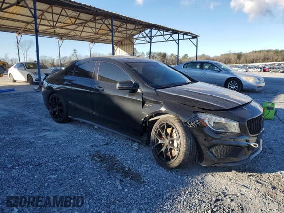 2015 Mercedes-Benz CLA 45 AMG with VIN WDDSJ5CB1FN180266, listed as a Copart auction lot 89010495 with 99,802 mi miles and Salvage Title. Bid and sale history available at DreamBid. Image 4.