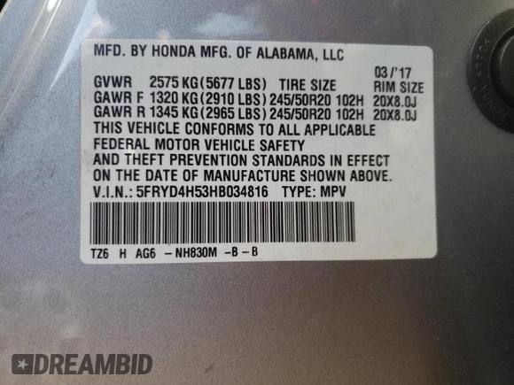 2017 Acura MDX Technology with VIN 5FRYD4H53HB034816, listed as a Copart auction lot 55026525 with 212,102 mi miles and Salvage Title. Bid and sale history available at DreamBid. Image 13.