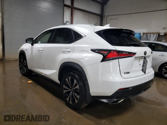 2021 Lexus NX 300 F Sport with VIN JTJSARDZ4M2263070, listed as a Copart auction lot 87491694 with 23,127 mi miles and Salvage title. Bid and sale history available at DreamBid. Image 2.