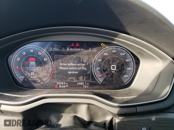 2020 Audi A5 Sportback Premium Plus with VIN WAUCNCF58LA001976, listed as a Copart auction lot 63784273 with 50,263 mi miles. Bid and sale history available at carsss.com. Image 9.