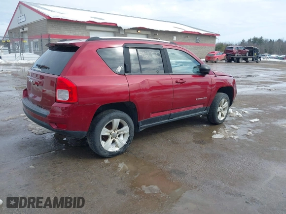 2013 Jeep Compass Sport with VIN 1C4NJDBB2DD249200, listed as a IAAI auction lot 41617232 with 186,413 mi miles. Bid and sale history available at carsss.com. Image 4.