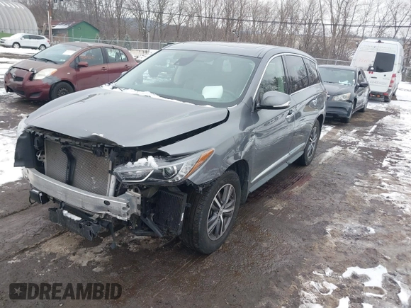 2019 Infiniti QX60 Luxe with VIN 5N1DL0MM3KC532832, listed as a IAAI auction lot 41576352 with 68,691 mi miles and . Bid and sale history available at DreamBid. Image 17.