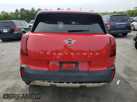 2025 MINI Countryman S with VIN WMZ23GA09S7P45511, listed as a Copart auction lot 58399045 with 9,368 mi miles and Salvage title. Bid and sale history available at DreamBid. Image 6.