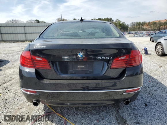 2015 BMW 5 Series 535i with VIN WBA5B1C59FD920690, listed as a Copart auction lot 49228425 with Not Provided miles and Salvage Title. Bid and sale history available at carsss.com. Image 6.