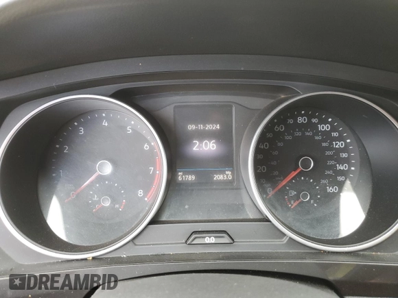 2020 Volkswagen Tiguan SE with VIN 3VV2B7AX4LM022562, listed as a Copart auction lot 69816034 with 61,789 mi miles and Salvage Title. Bid and sale history available at DreamBid. Image 9.