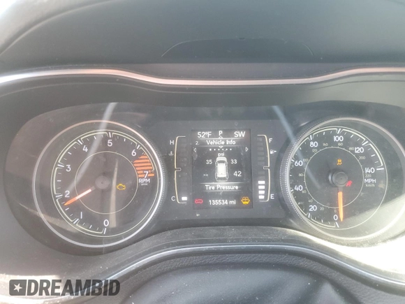 2019 Jeep Cherokee Latitude with VIN 1C4PJLCB9KD203992, listed as a Copart auction lot 52029165 with 135,534 mi miles and Salvage Title. Bid and sale history available at carsss.com. Image 9.