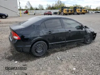 2011 Honda Civic LX with VIN 2HGFA1F53BH526297, listed as a Copart auction lot 53822925 with 156,639 mi miles and Salvage Title. Bid and sale history available at DreamBid. Image 3.