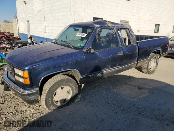 1996 GMC Sierra 1500 z VIN 2GTEK19R1T1537881, wystawiony jako Copart lot #48440055 z przebiegiem 1 715 126 mil mil oraz Szkoda całkowita • Salvage title. Historia ofert i sprzedaży dostępna na DreamBid. Obrazek 1.