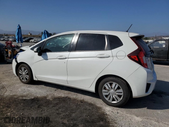 2015 Honda Fit LX with VIN 3HGGK5G55FM747740, listed as a Copart auction lot 61692725 with 61,923 mi miles and Salvage title. Bid and sale history available at DreamBid. Image 2.