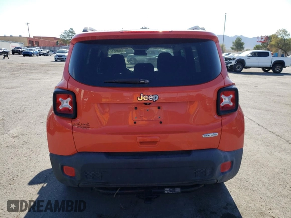 2018 Jeep Renegade Latitude with VIN ZACCJABH1JPH71260, listed as a Copart auction lot 68535514 with 33,651 mi miles and Salvage title. Bid and sale history available at DreamBid. Image 6.