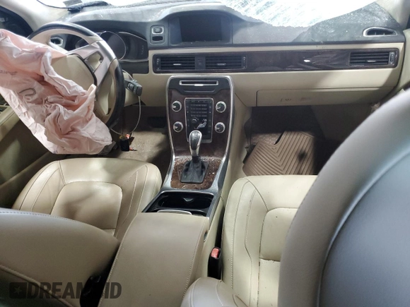 2015 Volvo S80 T5 Drive-E with VIN YV140MAK9F1186370, listed as a Copart auction lot 51205955 with 0 mi miles and Salvage Title. Bid and sale history available at carsss.com. Image 8.