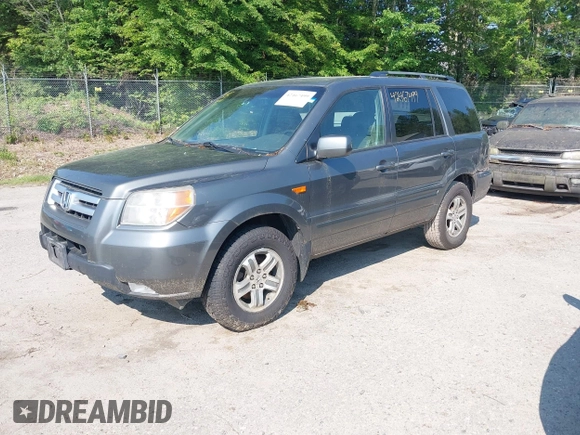 2007 Honda Pilot EX-L z VIN 2HKYF18677H504266, wystawiony jako IAAI lot #42467499 z przebiegiem 214 717 mil mil oraz . Historia ofert i sprzedaży dostępna na DreamBid. Obrazek 2.