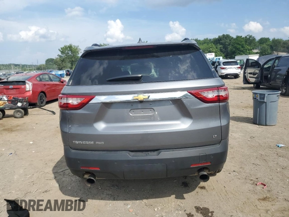 2019 Chevrolet Traverse LT Cloth with VIN 1GNEVGKW9KJ156849, listed as a Copart auction lot 62774065 with 37,958 mi miles and Salvage title. Bid and sale history available at DreamBid. Image 6.
