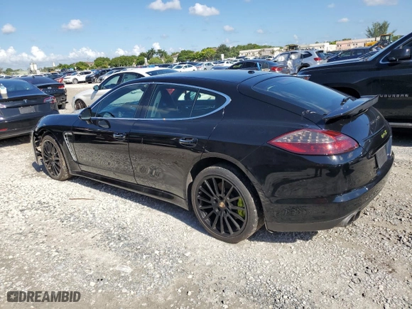 2011 Porsche Panamera Turbo with VIN WP0AC2A76BL090730, listed as a Copart auction lot 71494254 with 117,743 mi miles and Salvage Title. Bid and sale history available at carsss.com. Image 2.