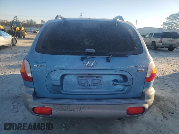 2003 Hyundai Santa Fe GLS with VIN KM8SC13E03U552538, listed as a Copart auction lot 88900865 with 250,847 mi miles and Salvage Title. Bid and sale history available at carsss.com. Image 6.