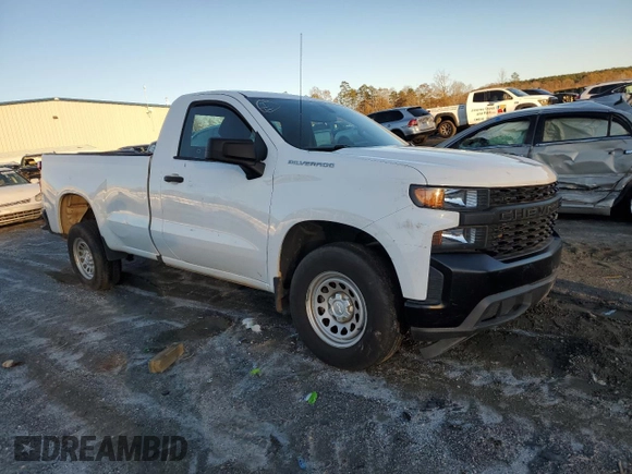 2019 Chevrolet Silverado 1500 Work Truck with VIN 3GCNWAEF5KG187970, listed as a Copart auction lot 84633114 with 68,070 mi miles and Salvage Title. Bid and sale history available at DreamBid. Image 4.