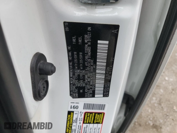 2020 Toyota Sienna XLE Auto Access Seat with VIN 5TDYZ3DCXLS049285, listed as a Copart auction lot 51261785 with 152,423 mi miles and Salvage Title. Bid and sale history available at carsss.com. Image 15.