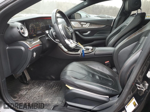 2019 Mercedes-Benz CLS with VIN WDD2J6BB7KA020448, listed as a Copart auction lot 47607135 with 52,212 mi miles and Salvage Title. Bid and sale history available at carsss.com. Image 7.