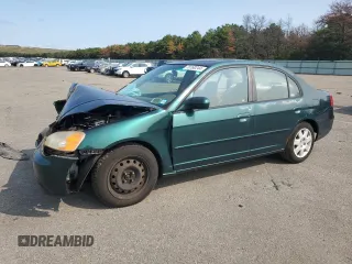 2001 Honda Civic EX with VIN 2HGES26791H512659, listed as a Copart auction lot 70760244 with 0 mi miles and Salvage Title. Bid and sale history available at carsss.com. Image 1.