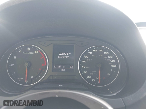 2016 Audi A3 2.0T Premium with VIN WAUB8GFF8G1020827, listed as a IAAI auction lot 41931226 with 111,167 mi miles. Bid and sale history available at carsss.com. Image 7.