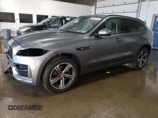 2017 Jaguar F-Pace 35t R-Sport with VIN SADCL2BV1HA886526, listed as a Copart auction lot 46521475 with 129,505 mi miles and Salvage Title. Bid and sale history available at DreamBid. Image 1.