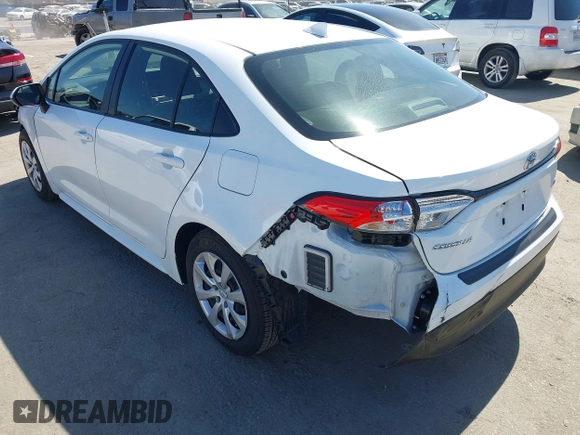 2024 Toyota Corolla LE with VIN JTDB4MEE9RJ016648, listed as a IAAI auction lot 42328776 with 25,915 mi miles and . Bid and sale history available at DreamBid. Image 3.