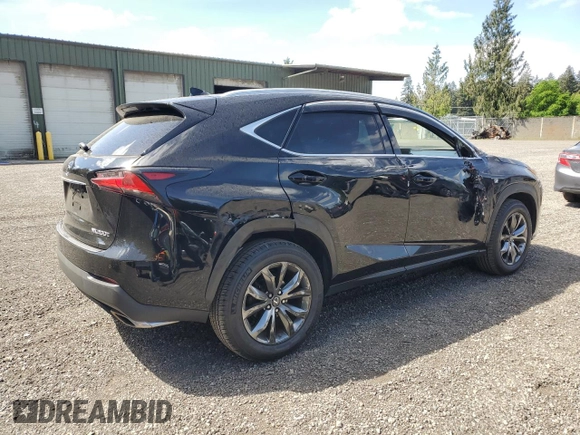 2017 Lexus NX 200t with VIN JTJBARBZ8H2096219, listed as a Copart auction lot 56191225 with 87,896 mi miles and Salvage title. Bid and sale history available at DreamBid. Image 3.