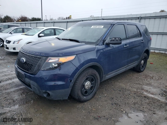 2014 Ford Police Interceptor Utility with VIN 1FM5K8AT3EGB54722, listed as a Copart auction lot 84097554 with 120,011 mi miles and Clean Title. Bid and sale history available at carsss.com. Image 1.