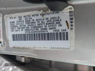 2004 Pontiac Vibe z VIN 5Y2SL62844Z459474, wystawiony jako IAAI lot #40098083 z przebiegiem 252 265 mil mil oraz . Historia ofert i sprzedaży dostępna na DreamBid. Obrazek 9.