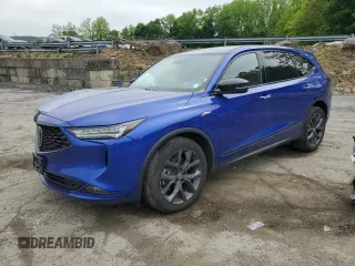 2022 Acura MDX w/A-Spec Package with VIN 5J8YE1H0XNL035554, listed as a Copart auction lot 58656245 with 86,111 mi miles and Salvage title. Bid and sale history available at DreamBid. Image 1.