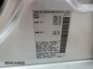 2024 Nissan Altima 2.5 SV with VIN 1N4BL4DV0RN353308, listed as a Copart auction lot 52000595 with 31,929 mi miles and Non Repairable. Bid and sale history available at carsss.com. Image 13.