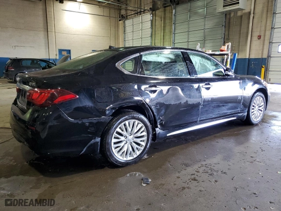 2016 Infiniti Q70L with VIN JN1BY1PR7GM720512, listed as a Copart auction lot 46393445 with 58,661 mi miles and Clean Title. Bid and sale history available at carsss.com. Image 3.