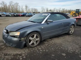 2005 Audi A4 1.8T with VIN WAUAC48H85K004271, listed as a Copart auction lot 46900405 with 186,470 mi miles and Salvage Title. Bid and sale history available at carsss.com. Image 1.