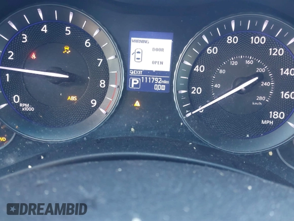 2017 Infiniti Q70 3.7 with VIN JN1BY1PR6HM210363, listed as a IAAI auction lot 41578525 with 111,792 mi miles and . Bid and sale history available at DreamBid. Image 7.