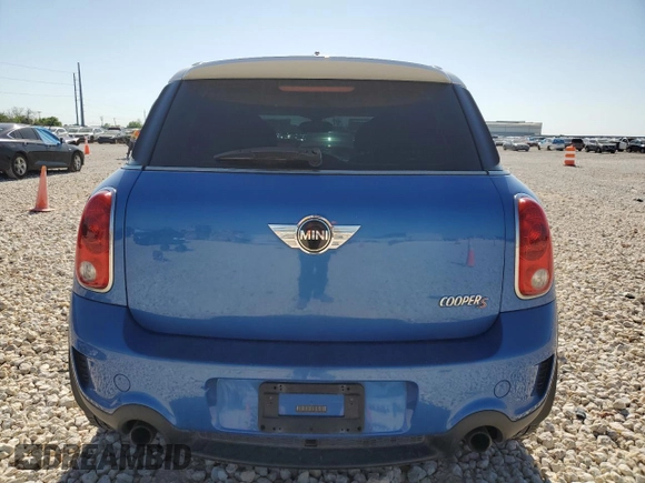 2011 MINI Countryman S with VIN WMWZC5C54BWL53955, listed as a Copart auction lot 52187405 with 124,470 mi miles and Salvage Title. Bid and sale history available at DreamBid. Image 6.