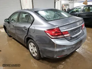 2013 Honda Civic Sdn LX with VIN 19XFB2F55DE023032, listed as a Copart auction lot 49138894 with 153,007 mi miles and Salvage Title. Bid and sale history available at carsss.com. Image 2.