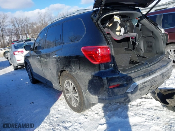 2017 Nissan Pathfinder SV with VIN 5N1DR2MN5HC629476, listed as a IAAI auction lot 41325826 with 87,573 mi miles. Bid and sale history available at carsss.com. Image 3.
